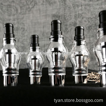 Glass Globe Atomizers, Tube Stainless Steel Vaporizer, OEM, ODM Orders Welcomed